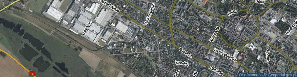 Zdjęcie satelitarne Opielińskiego ul.